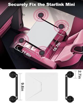 comprar Suporte de Carro com Ventosa Reforçada para Starlink Mini, Kit Adaptador Seguro para Teto de Veículo para Condução online manufacture