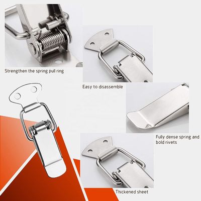Grampos de engate de aço de alta resistência Estampagem de alta precisão Operação carregada com moagem de moagem à prova de ferrugem