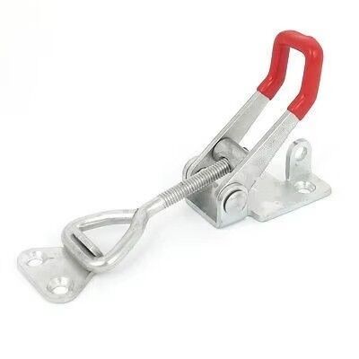 Adjustable Toggle Latch Clamp Stainless Steel Triangle Hasp Three Holes Mortise Lock 80mm Backset 1 Key Quick Release